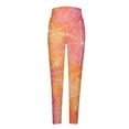 thumbnail image 3 of VBTAPA Halloween Leggings for Women Spider Web Printed High Waist Ankle Length Yoga Pants Novelty Holiday Tights Buttery Soft Casual Milk Silk Legging Back to School Clearance Sales Orange L, 3 of 7