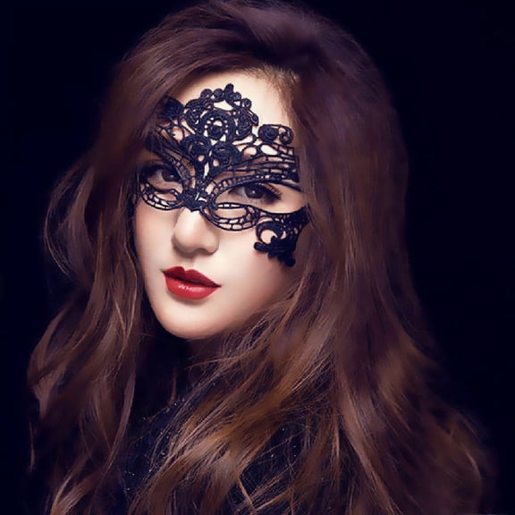 Black Masquerade Mask for Women Lace Masquerade Mask Venetian Masquerade Masks for Masquerade Party Halloween Mardi Gras Accessories Black 1 Pack