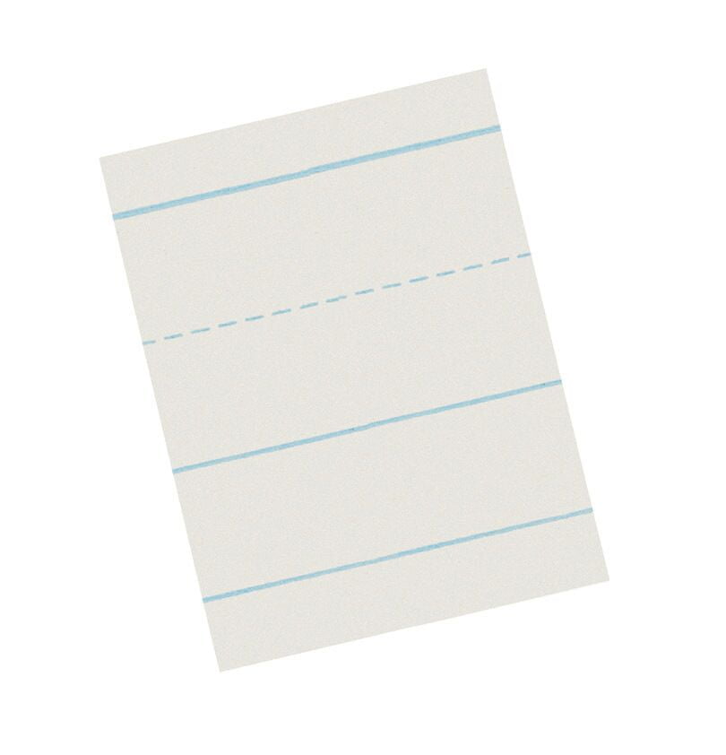 Pacon Skip-A-Line Ruled Newsprint Handwriting Paper, White, 11' x 8.5', 500 Sheets
