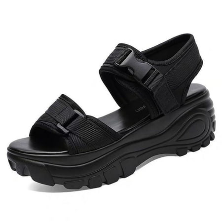 

Sandals Women‘s 2024 New Summer Wedge Platform Shoes Korean Casual Sports Sandals Roman Student Shake Shoes