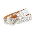 thumbnail image 2 of Cinturón de diamantes de imitación Sunnimix de mujer Blanco, 2 of 7