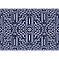 thumbnail image 1 of Ahgly Company Indoor Rectangle Patterned Night Blue Area Rugs, 2' x 4', 1 of 6