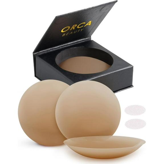 Cover - Available in 6 Skin Tones, Adhesive Silicone Reusable Pasties, Covers Stickers