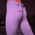thumbnail image 3 of LYXSSBYX Yoga Leggings for WomensAshion Ladies Pure Color Hip Lifting Elastic Fitness Running Yoga Pants, 3 of 5