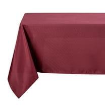Kate Aurora Basics All Purpose Stain & Spill Proof Fabric Tablecloths - 6-8 Chairs, Burgundy