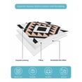 thumbnail image 5 of Black White Beige Boho Full Size Down Alternative Comforter, Lightweight Comforter Quilt Bedding Set with Pillow Shams Western Geometric Aesthetic All Seasons Bed Comforter Duvet Insert 78"x90", 5 of 7