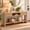Natural, variant on Console Sofa Table for Entryway, 63" Foyer Tables for Living Room End Table Farmhouse Couch Table Behind Sofa with 2 Drawers,Open Storage Space, Large Shelf for Hallway, Walnut