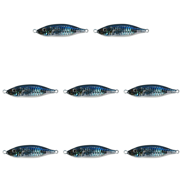 Kit De Pesca Kit De 8 Señuelos De Pesca Duisoad - Para Agua Dulce Y Salada, Ideal Para Lucio, Lubina Y Trucha Señuelos De Pesca Spinning Mar