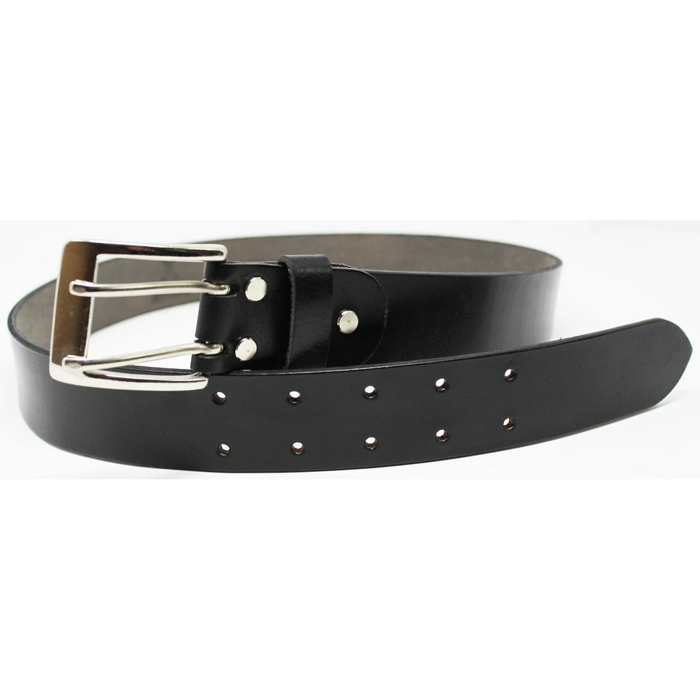 Challenger Horsewear - 41-42 Men's Casual Double-Holed Leather Belt ...