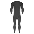 thumbnail image 2 of Moggemol Ensemble Thermique d'Hiver pour Homme, Couche de Base Douce avec Encolure Ronde pour la Randonnée en Plein Air Gris Foncé 3TG, 2 of 5