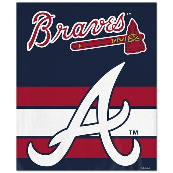 WinCraft Atlanta Braves Ultra Plush 50" x 60" Throw Blanket