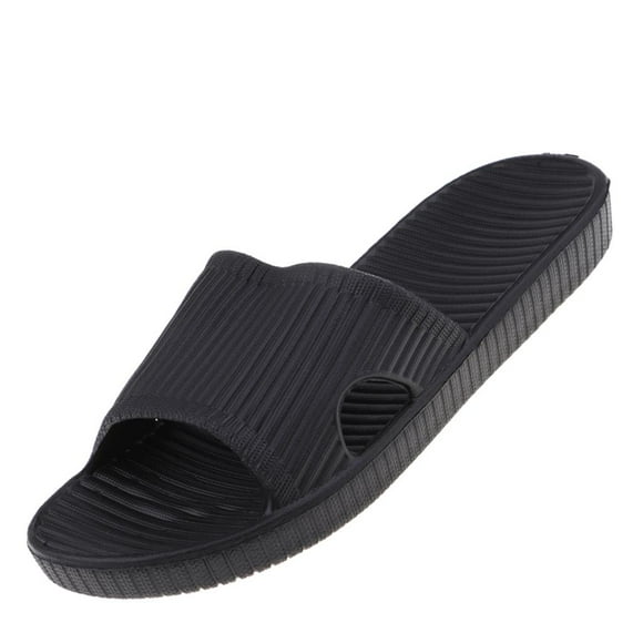 Esquirla Slip On Bath Slippers Anti Slip House Slide Women EUR 42 US 8.5 Black