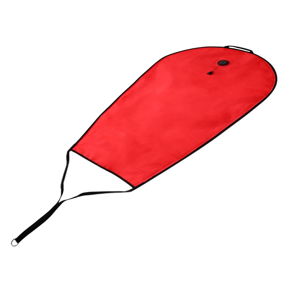 Scuba Diving Lift Bag 125 pound with Over Pressure , High Visibility with Reflective Strap for