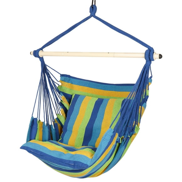 Silla Hamaca Colgante Highwild para Columpio con Cuerda Capacidad 227 kg Azul