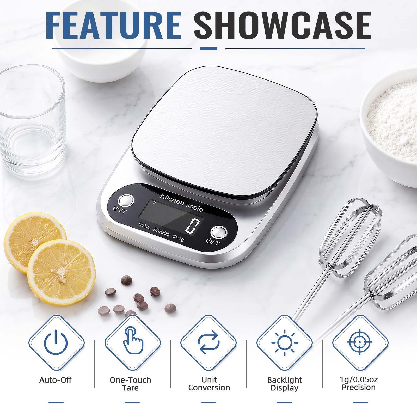 Arenviy Digital Food Scale, 22-Pound photo 3