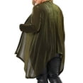 thumbnail image 3 of Agnes Orinda Women's Plus Size Sparkly Cardigan Metallic Shrug Long Sleeve Shiny Sequin Party Cardigan 1X Gold, 3 of 6
