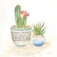 thumbnail image 2 of Coulter, Cynthia 12x12 White Modern Wood Framed Museum Art Print Titled - Cactus Pots I, 2 of 4