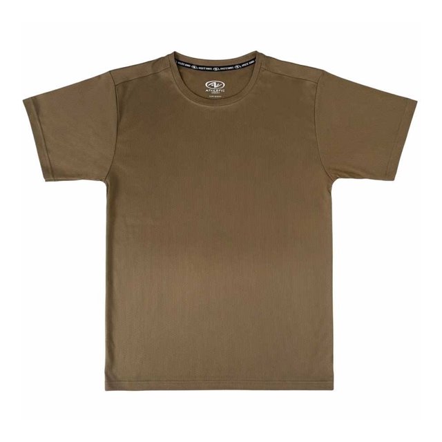 Playera Athletic Word para Hombre Cuello Redondo Manga Corta Café Talla EG
