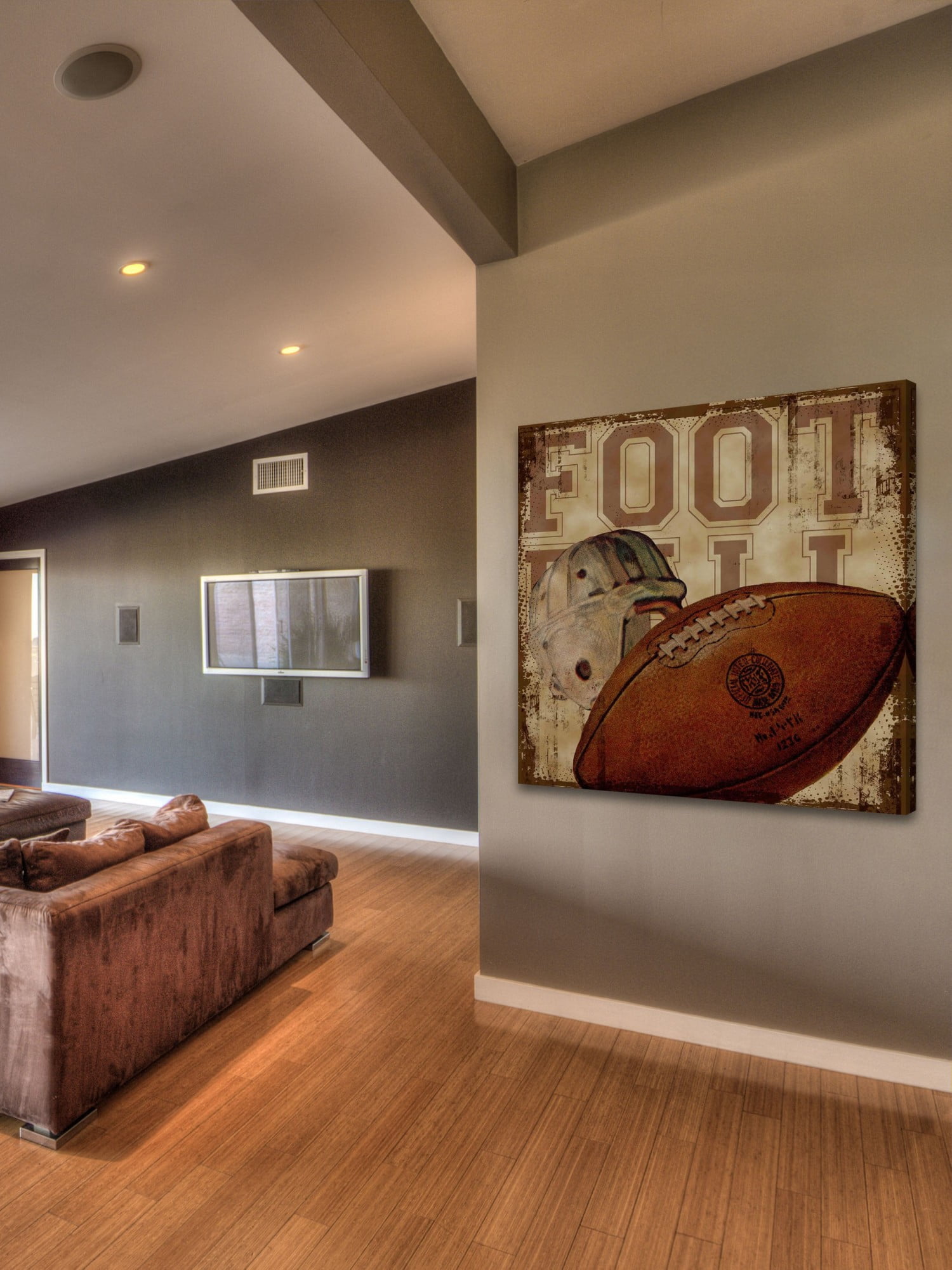 Marmont Hill Football by Saturday Evening Post Painting Print on Canvas