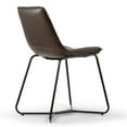thumbnail image 4 of Set of 2 Barnard Natural Wooden Dining Chair with Rattan Back and Chrome Legs, 4 of 4