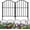 Black-1, variant on Decorative Garden Fence , 10 Pack Rustproof Metal No Dig Fence Animal Barrier for Dog, Arched Flower Bed Edging Ornamental Wire Border Panel Fencing for Yard Patio Outdoor Decor