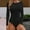 Black, variant on Women Solid Round Neck Long Sleeve Button Jumpsuit Slim Bodysuit Jumpsuits Womens Pajamas Feet One Shoulder Rompers for Women Tight Romper Women's Fashion Overalls Body Suits Lingerie Jumpsuit for