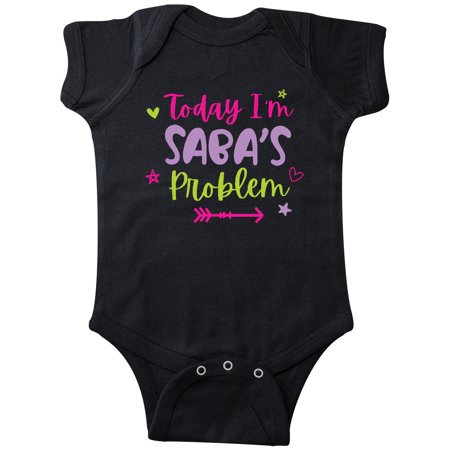 

Inktastic Child Funny Today Im Sabas Problem Gift Baby Girl Bodysuit
