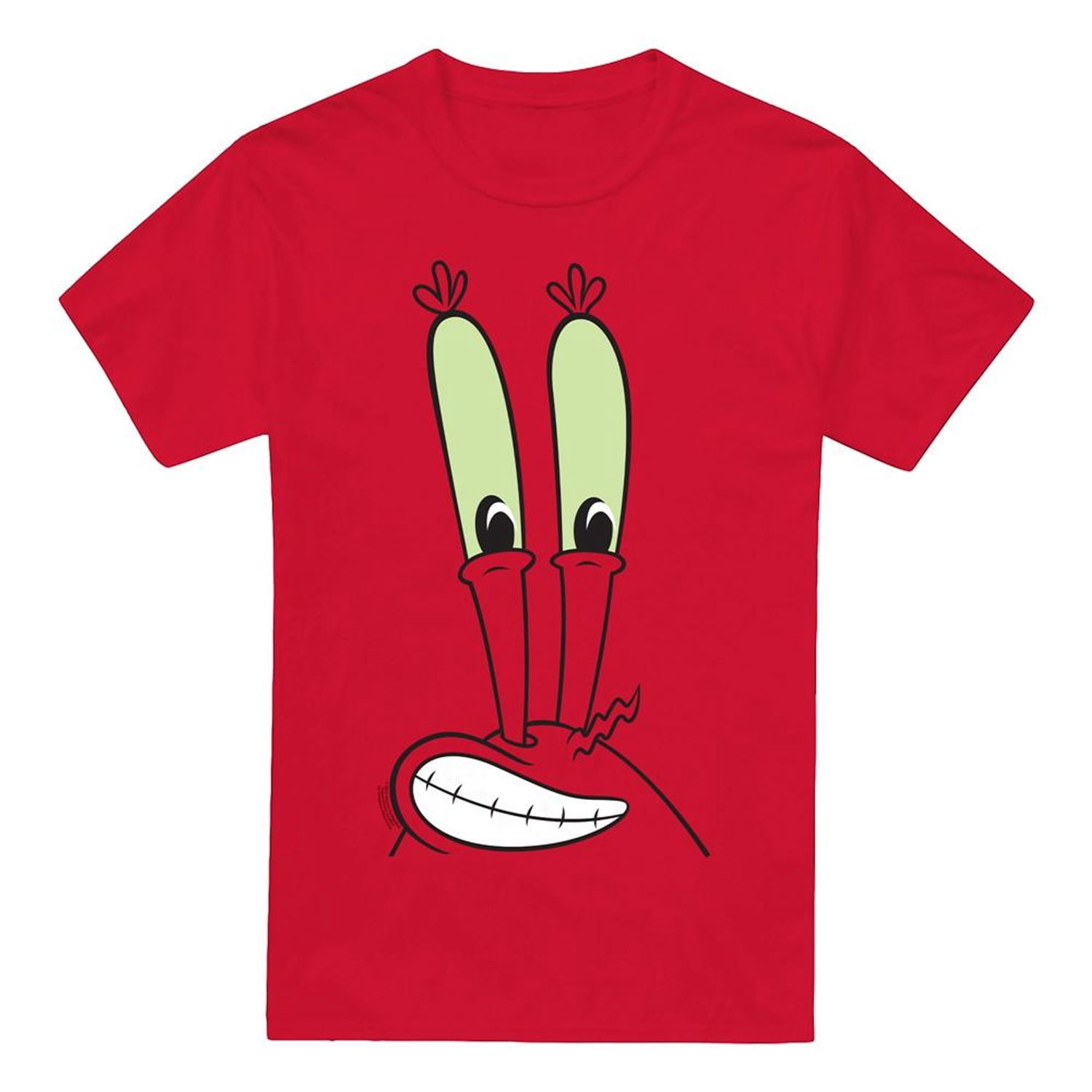 SpongeBob SquarePants T-Shirt Visage Sourire Mr Krabs pour Hommes