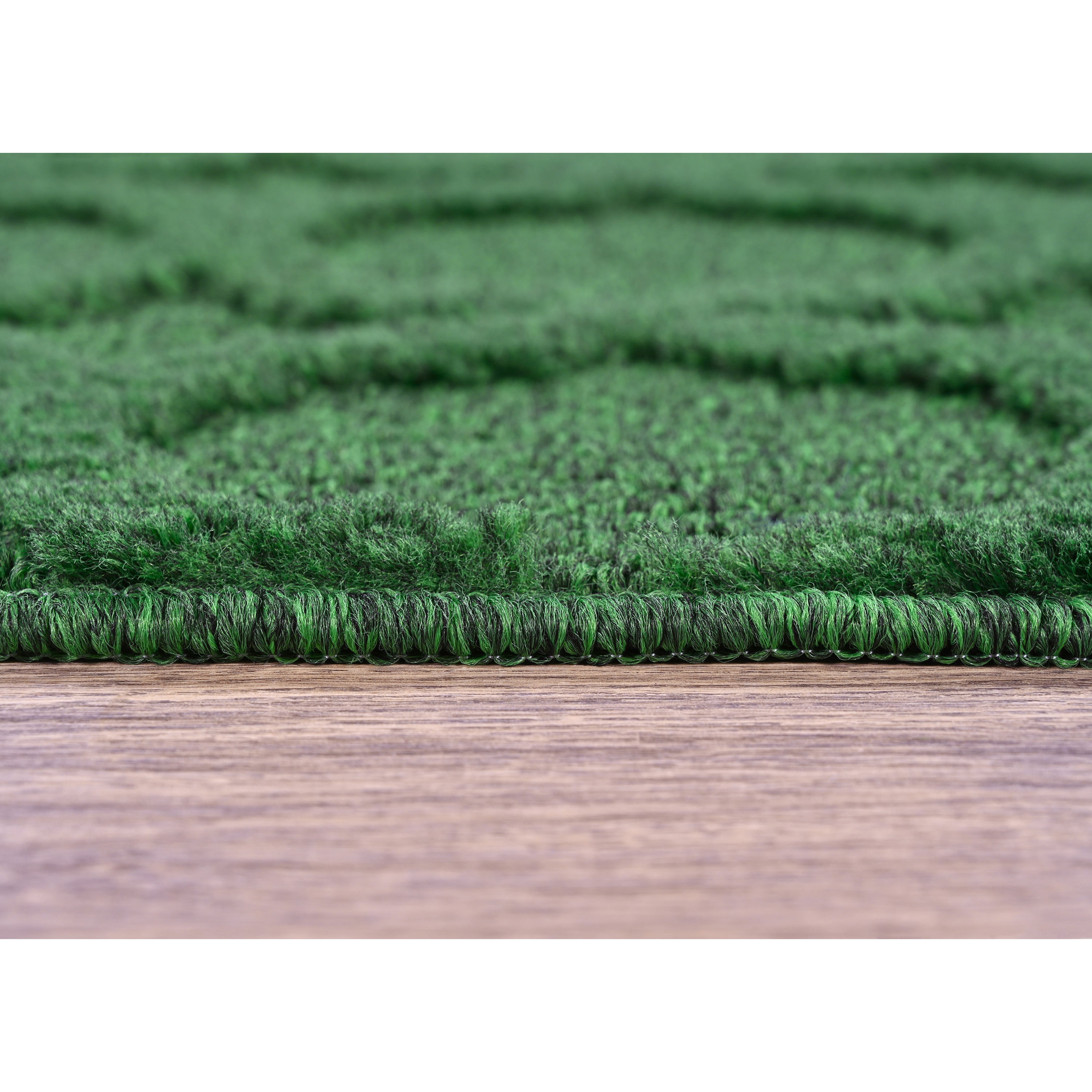 Garland Rug Garden Trellis Polypropylene Green Square Indoor/Outdoor Area Rug, 6' x 6'