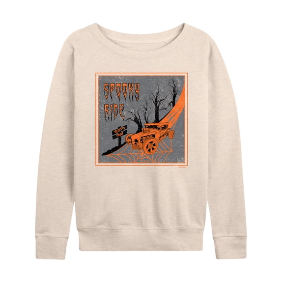 Hot Wheels - Spooky Ride - Women's Lightweight French Terry Long Sleeve Shirt