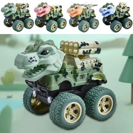 Oefntac Kids Toys Boys 3-5 Educational Children's Toy Car Dinosaur Engineering Vehicle Press and Go Excavator Boy's Gift