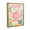 thumbnail image 3 of Stupell Industries Mom You Are Tea-riffic Teapot Holiday Painting Gold Floater Framed Art Print Wall Art, 3 of 6