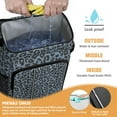 thumbnail image 2 of Travel Cooler Bag - Black Leopard Pattern Camping Beer Cooler Backpack with Bottle Opener- Waterproof Insulated Picnic Backpacks - Cooler Bag for Beach, 2 of 6
