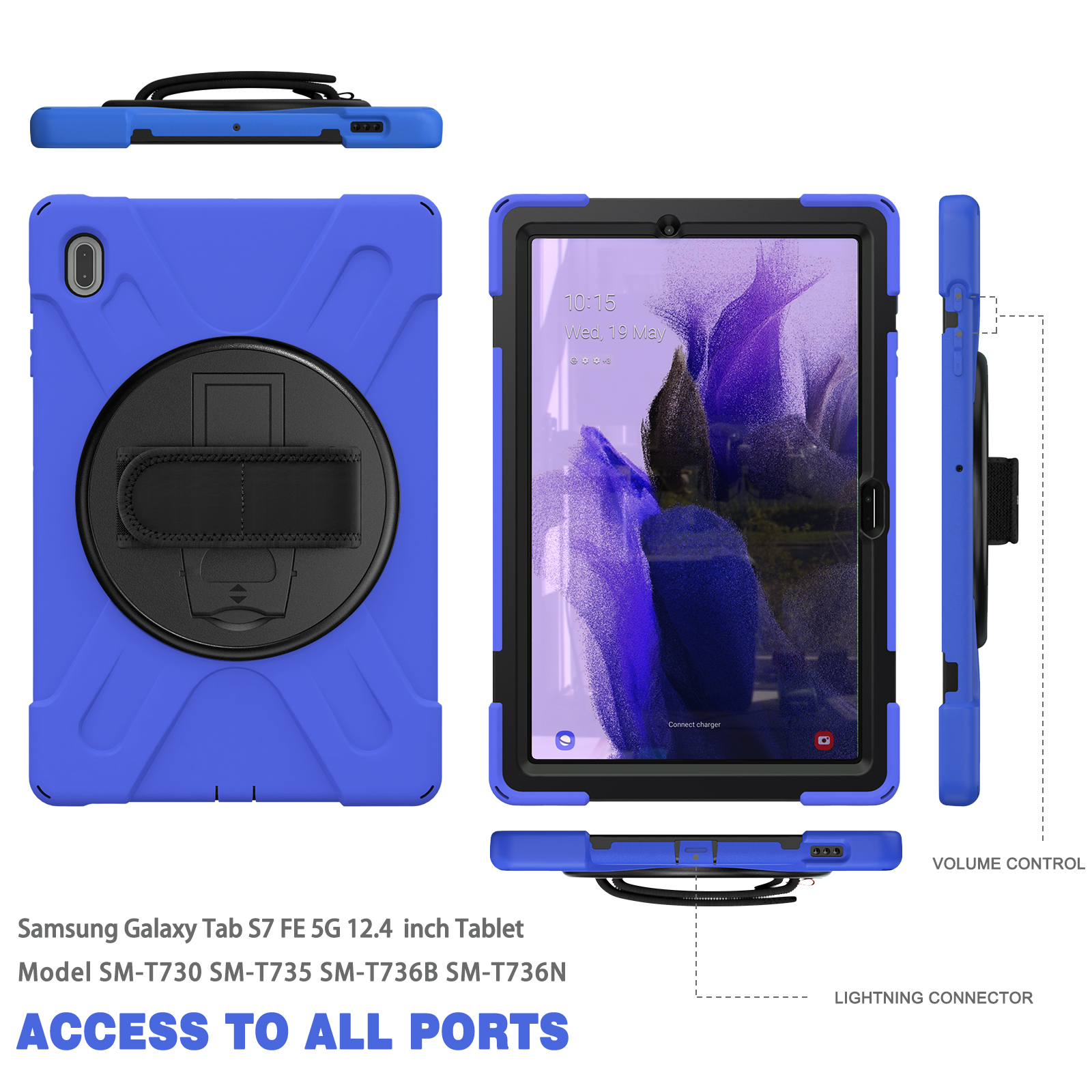 TOP SHE Case for Samsung Galaxy Tab S7 FE 5G (12.4