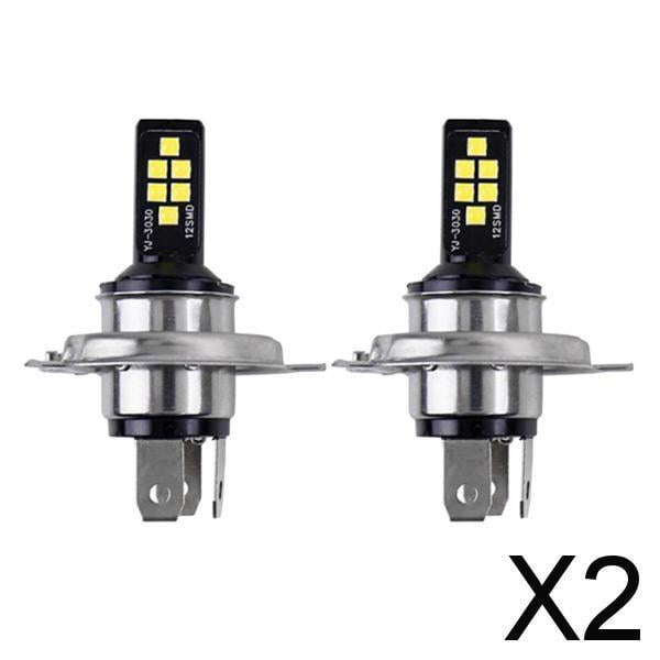 Paquete de 2-6 bombillas para delanteros de motocicleta Colamx LED 1200LM DC 12V-28V 2 uds