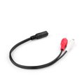 thumbnail image 3 of 3.5mm to RCA Stereo Audio Cable Adapter - 3.5mm Female to Stereo RCA Male Bi-Directional AUX Auxiliary Male Headphone Jack Plug Y Splitter to Left / Right 2RCA Male Connector Plug Wire Cord, 3 of 3