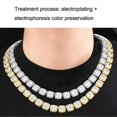 thumbnail image 5 of (White Gold-8 Inches)NL101 Street Hip Hop Necklace, 5 of 5