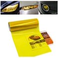 thumbnail image 5 of Película de tinte de luz de coche, luz antiniebla, luz trasera, vinilo tintado amarillo, pegatina de Color trasera, autoadhesivo, camaleón brillante, accesorios, piezas, 11,8*39,4 pulgadas, 1 ud., 5 of 5