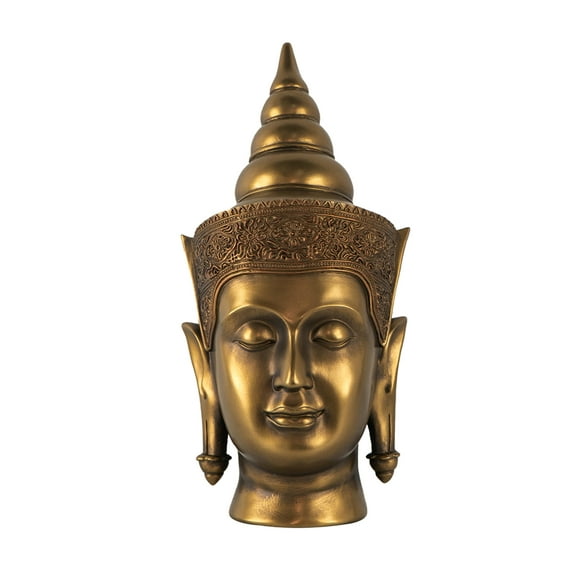 A&B Home  Buddha Statue Head - Bronze.