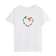 thumbnail image 1 of Camiseta para Mujer, Camiseta con Cuello Redondo, Trajes Suaves, Tops de Verano para Uso Diario en Vacaciones L, 1 of 7