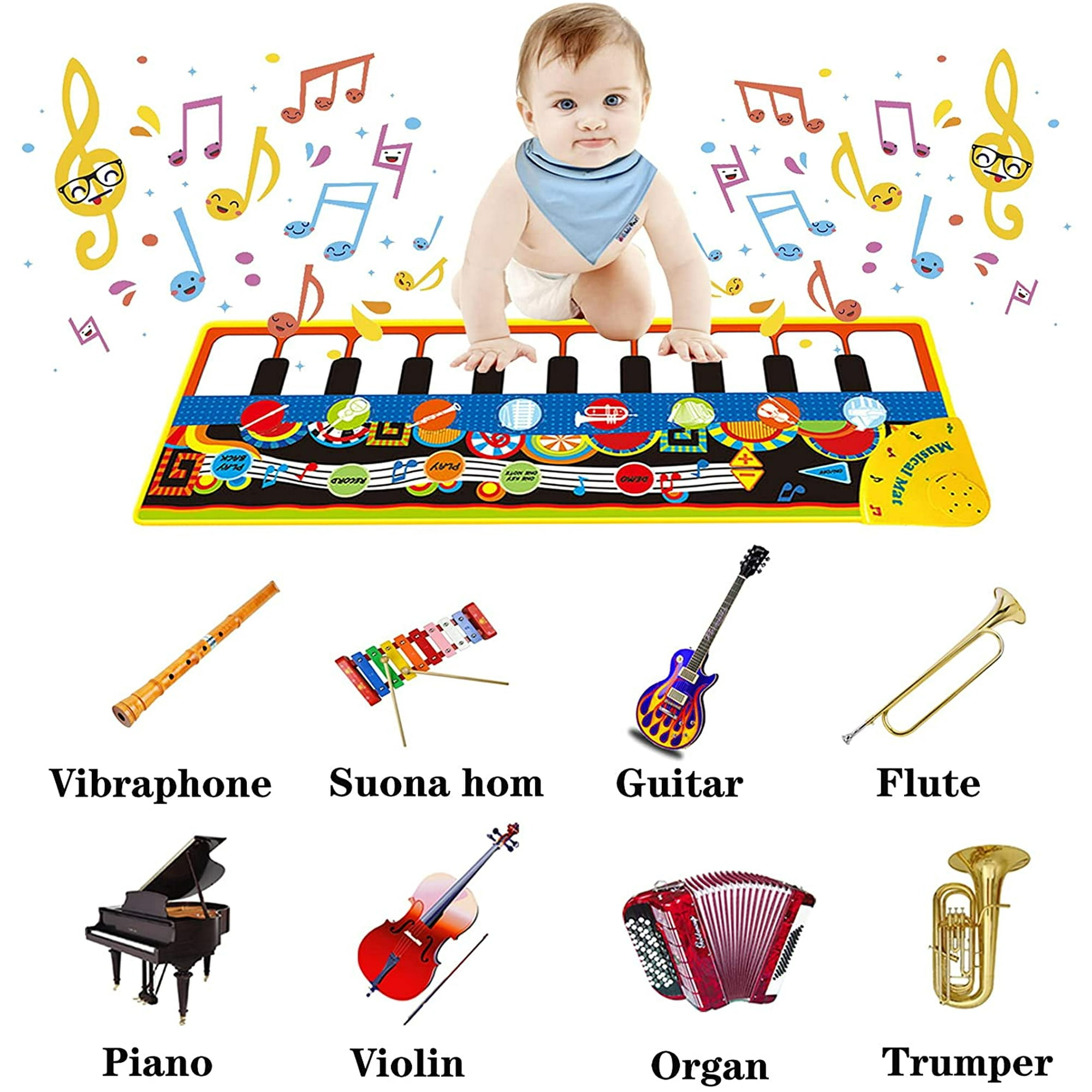 AIMTYD Tapis Musical pour Enfants, Musique Piano Clavier Tapis de