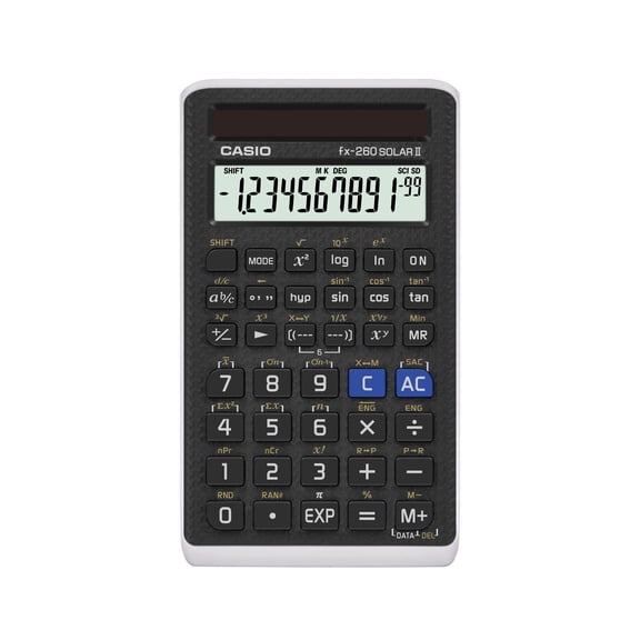 Casio Scientific Calculator Black, 3" W x 5" H, 2.25 (FX-260 SOLARII-S-IH)