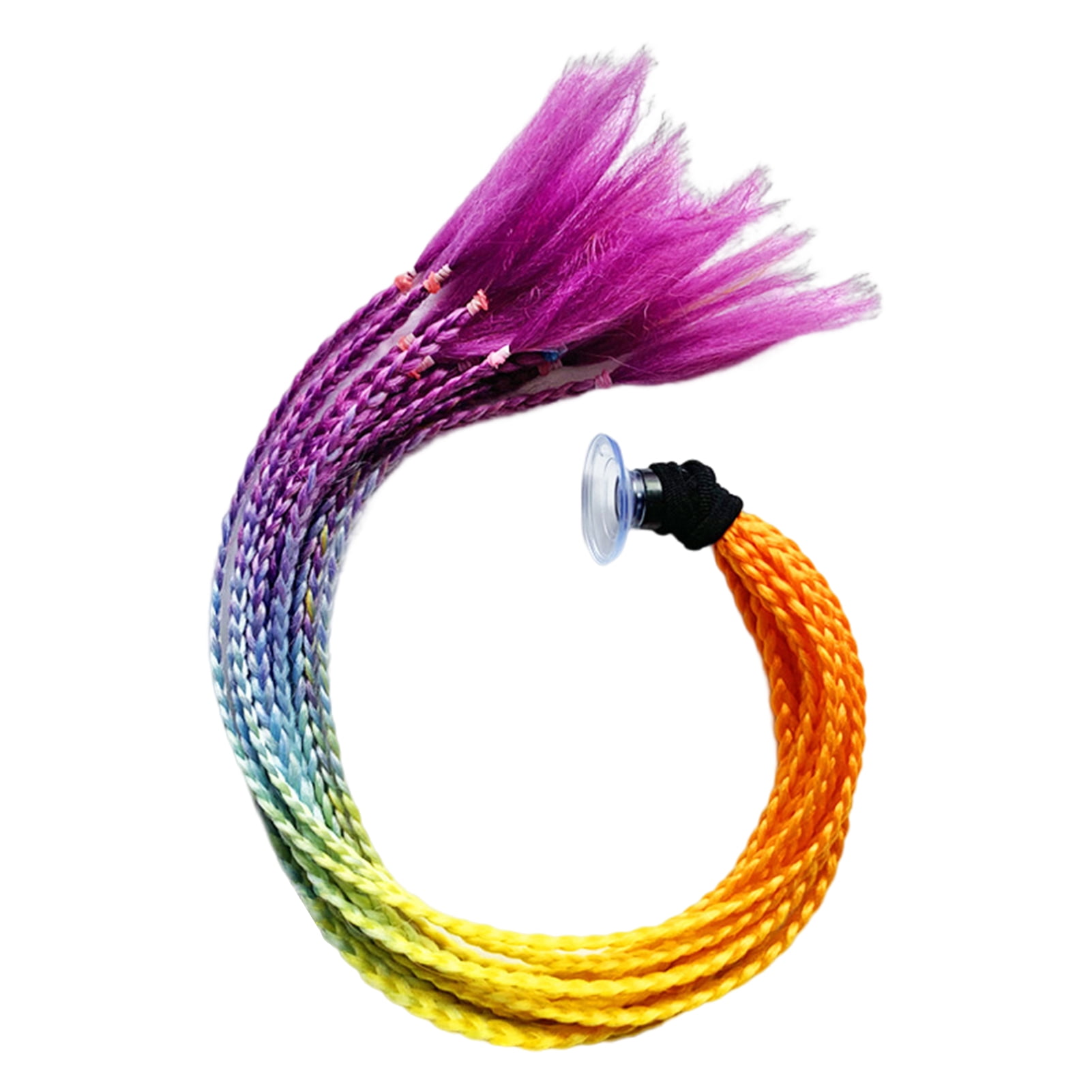 Fogcroll Helmet Braids Ponytail Style Breathable Vibrant Colors Women  Motorcycle Helmet Braid Hair for Female 