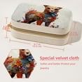 thumbnail image 5 of Floral Animal Decorative Velvet Jewelry Box with Removable Compartment - Portable Necklace Organizer - Great Gift!, 5 of 7