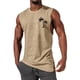 thumbnail image 2 of camisola sin mangas casual de moda de verano para hombre caqui / xl, 2 of 5