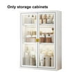 thumbnail image 2 of braveheart Rust Dirt Resistant Transparent Waterproof Bathroom Cabinet Delicate Touch Thick Easy To Install white three layers, 2 of 6