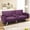 Purple-Linen, variant on Aukfa 75" Square Arm Futon Convertible Sofa Bed for Home Office, 2 Cup Holders, Linen, Purple