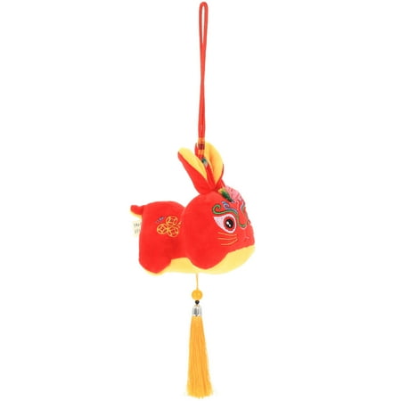 

NUOLUX Stuffed Rabbit Mascot Toy Hanging Lovely Zodiac Bunny Doll New Year Doll Ornament
