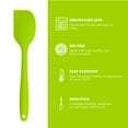 thumbnail image 4 of Ovente Premium Silicone Spatula with Heat Resistant Protection and Stainless Steel Core, Dishwasher Safe Non-Stick Utensils with Seamless Design Perfect for Baking Cooking & Mixing, Green SP1001G, 4 of 7