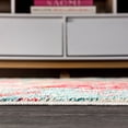 thumbnail image 3 of JONATHAN Y CONTEMPORARY POP 2 x 8 Runner Rug, Modern Abstract - Blue/Red, CTP108B-28, 3 of 10